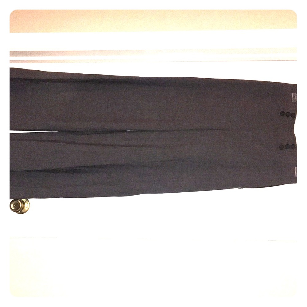 Grey wide leg pants